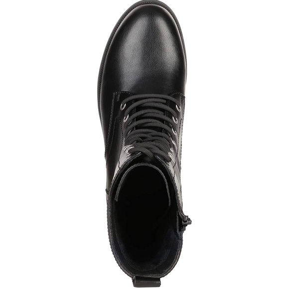 Dream Pairs NWOB Lace Up Lug Sole Mid Calf Black Winter Military Combat Boots - Picture 3 of 5